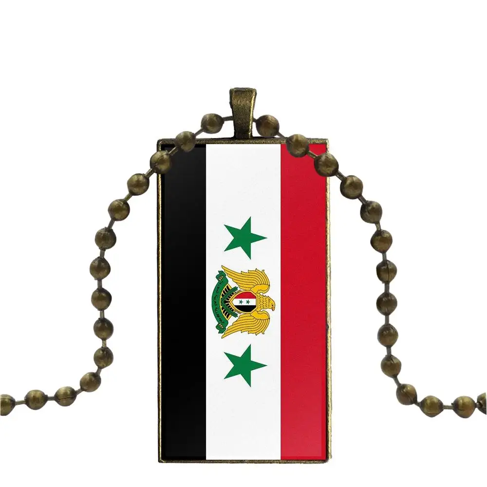 Флаг для мужчин и женщин подарок вечеринки модный стеклянный кабошон кулон