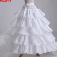 cheap long 4 hoops petticoat underskirt for ball gown wedding dress mariage underwear crinoline wedding accessories