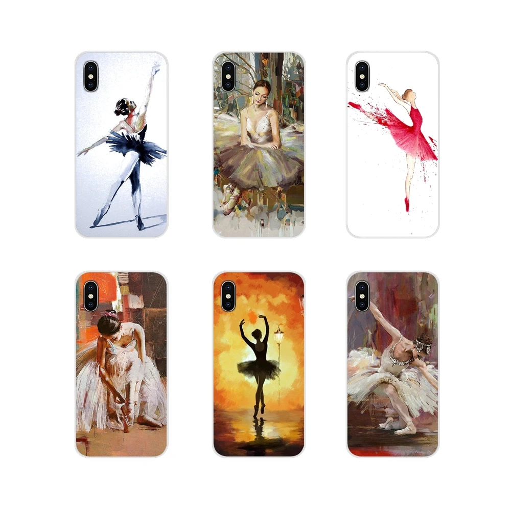 Для Samsung Galaxy A5 A6S A7 A8 A9S Star J4 J6 J7 J8 Prime Plus 2018 прозрачный чехол из ТПУ для балета танцор