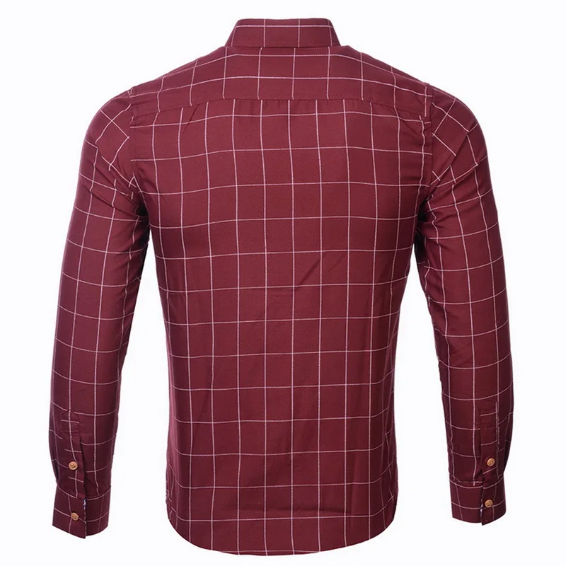 Pui men tiua 5XL Клетчатая Мужская рубашка с длинным рукавом, формальная Мужская рубашка с отложным воротником, мужская деловая одежда, модные Лоскутные Рубашки, Топы