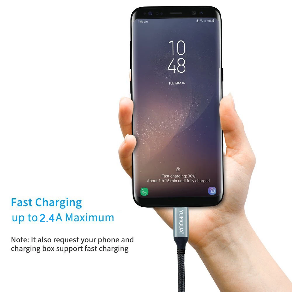 YUMQUA кабель для ipad mini 5 Type C A USB 3 0 Data Snyc Android Быстрая зарядка Samsung Note 2/3/4|mini usb cable data|usb