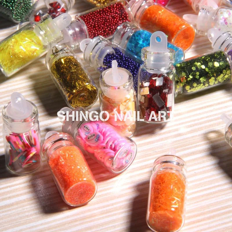 Набор подвесок для нейл-арта содержит 48 различных случайных жемчужин