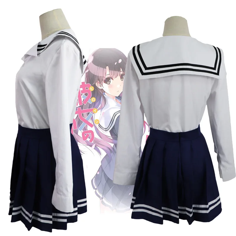 2019 Saekano: Как поднять скучно подруга эрири Спенсер Sawamura свитера Sailor Костюм