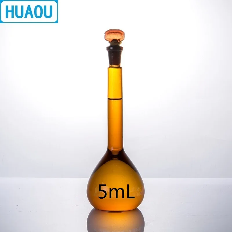 Лабораторная лабораторная колба HUAOU объемом 5 мл класс А с одной градиентной