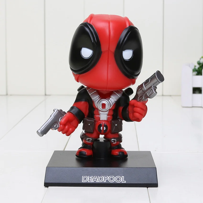 deadpool opp bag Фигурка с качающейся головой игрушка Dragon Ball Z Сон Гоку криллин Супер Марио Мстители супер герой Кошмар перед Рождеством Джек игрушки - Цвет: deadpool opp bag