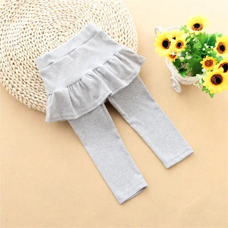 Леггинсы для девочек Новая модная юбка-брюки Милая юбка-пачка штаны маленьких