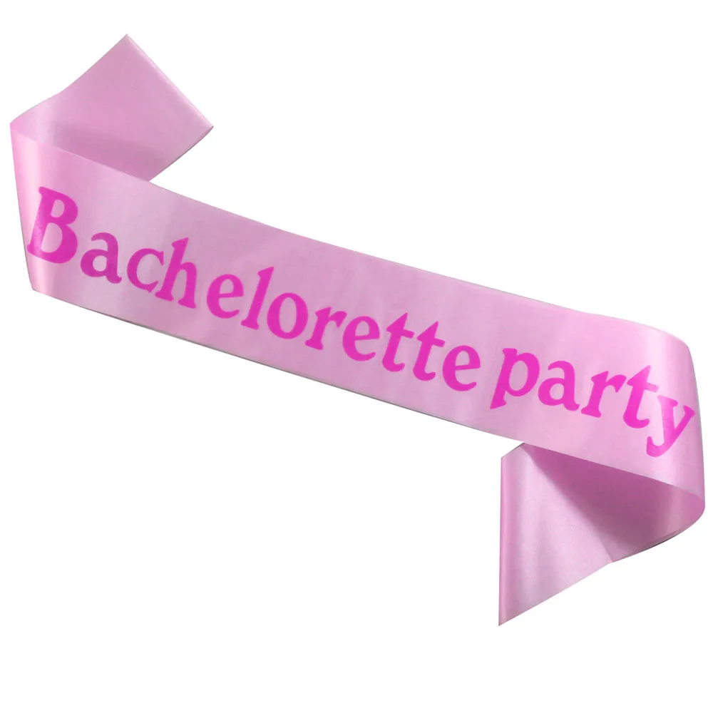 PPPBachelorettep Милые детские розовые ленты невесты to be свадебные ленты милые розовые печать девичник вечерние товары для сестры невесты - Цвет: PPPBachelorettep