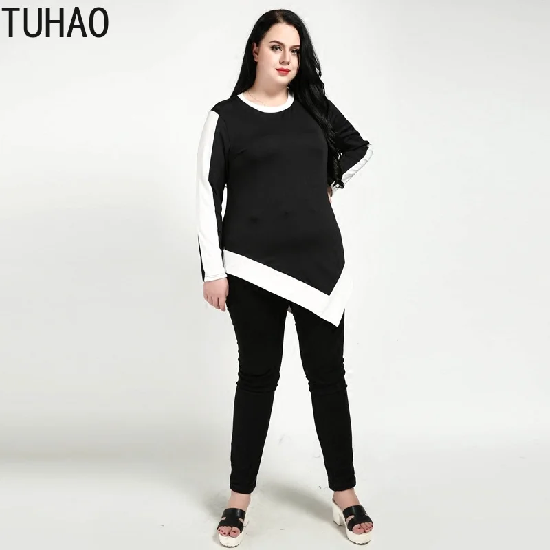 TUHAO/Женские топы и блузки Весенняя модная черная блузка полосатая с длинным