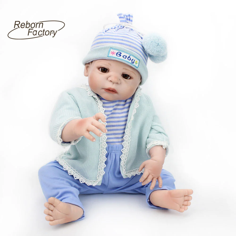 55 см Reborn Детские куклы подарок детям \ мальчик кукла реборн 22 дюймов всего тела