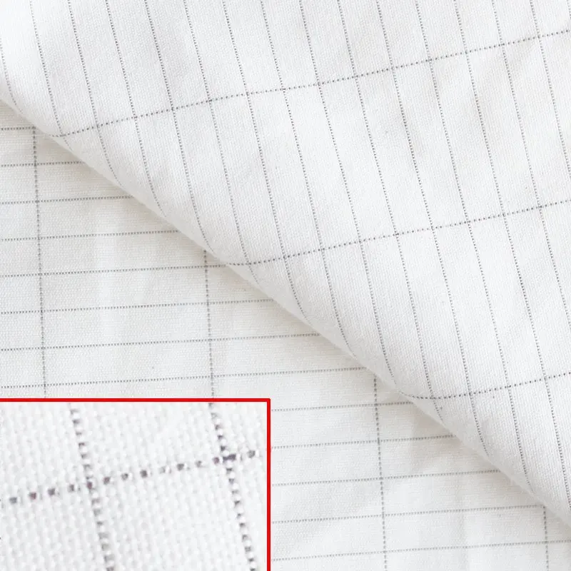 Проводящая заземляющая серебряная нить имитационная ткань S-39 # | Дом и сад