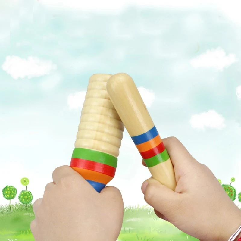 Деревянный музыкальный инструмент звуковая трубка маленькое кольцо с одной