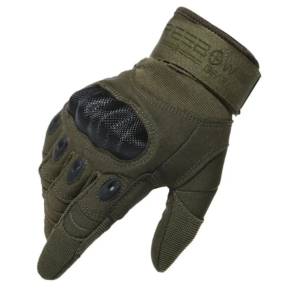 Army Green Eebow тактические военные уличные жесткие перчатки с защитой суставов полный палец Мотоциклетные Перчатки армейское снаряжение спорт стрельба Пейнтбол Охота - Цвет: Army Green