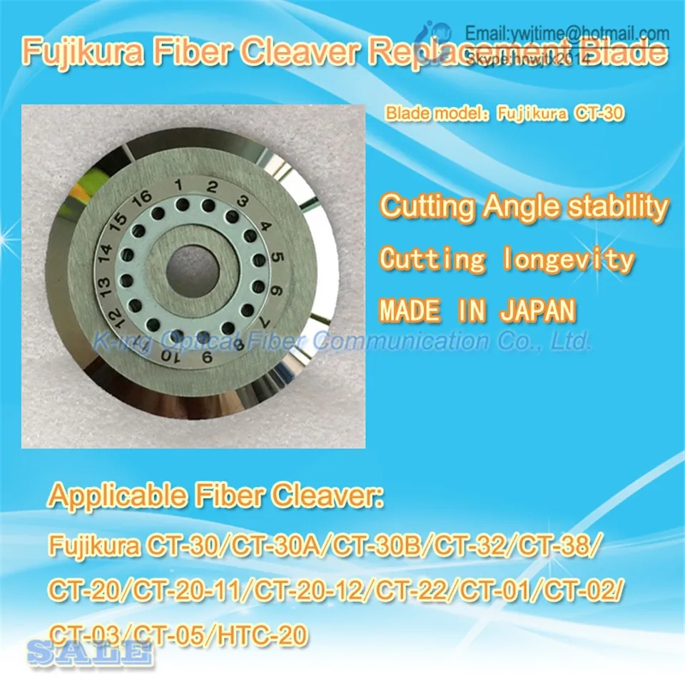 Fujikura CT-30 CT-20 CT-30A волокно Кливер замена лезвия CB-16 волоконно-оптический Кливер лезвие