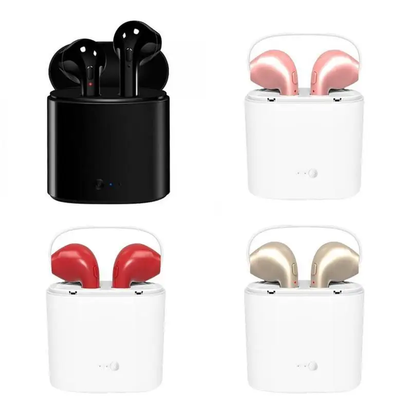 Модные беспроводные наушники Bluetooth I7 i7s TWS гарнитура с микрофоном для телефона iPhone