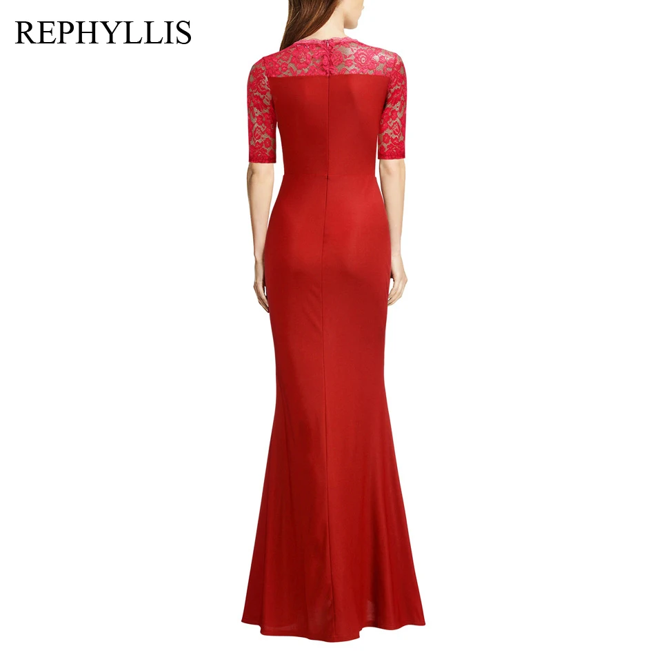 REPHYLLIS женское платье с разрезом, кружевное платье для гостей, платье подружки невесты, свадебные вечерние платья для гостей, торжественное платье