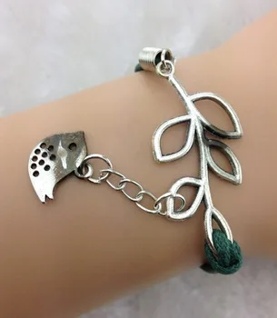 3 шт. бесконечности браслет ручной работы металл очарование кожаный модные jewerlly и