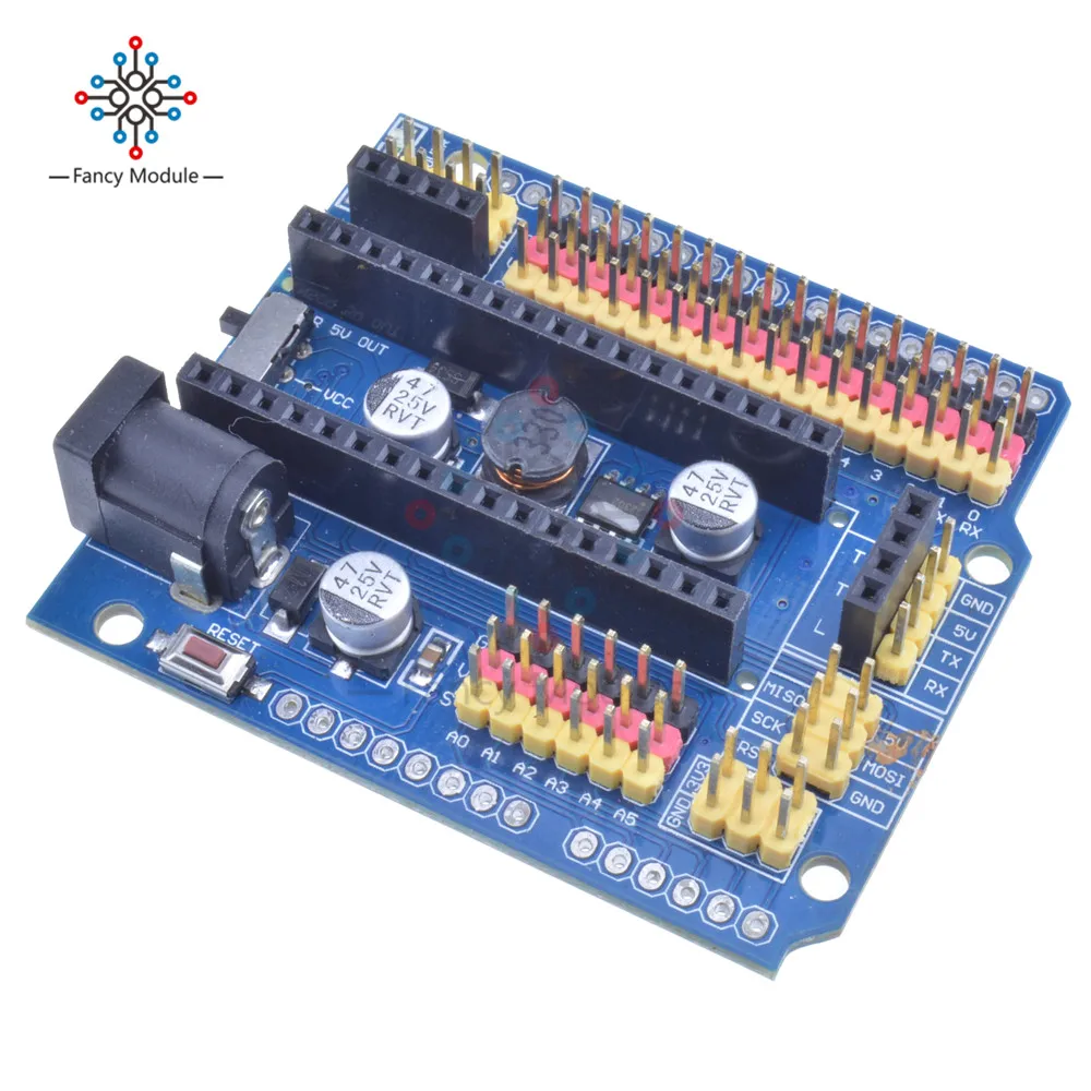 Плата расширения для Arduino MICRO NANO duemilanove 2009 Uno R3 Leonardo Nano v3.0 I/O микродатчик защитный