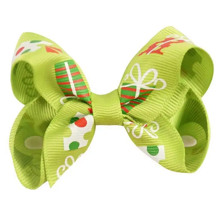 Free Shipping 25pcs/lot 3&quot HOLIDAY Boutique Hair Bow | Аксессуары для одежды