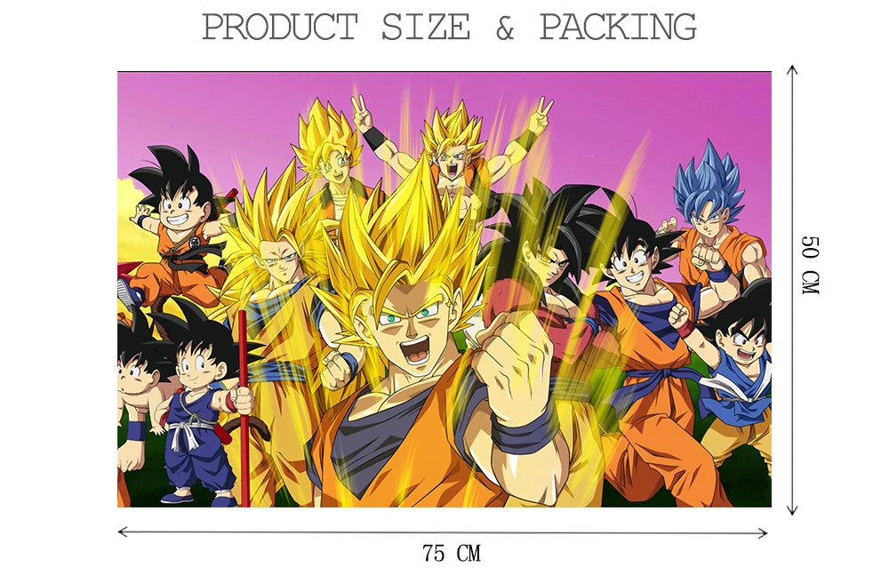MOMEMO Dragon Ball Puzzle 1000 шт. деревянные головоломки мультфильм Аниме Супер сайян Гоку головоломка для детей Взрослые подростки игрушки