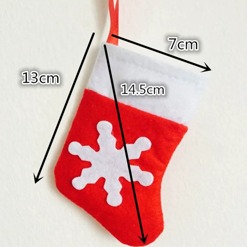 12 шт. Рождественский Декор рождественские мини-чулки украшение стола Снеговик