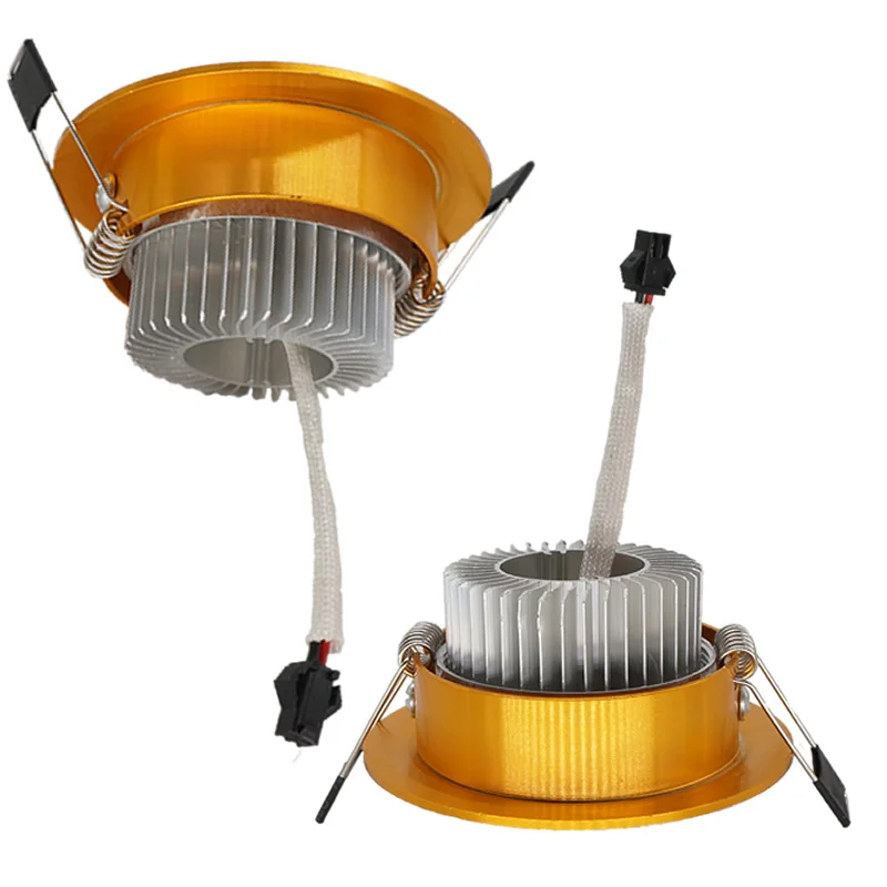 Dimmable 3 Вт круглый высокомощный светодиодный встраиваемый потолочный светильник