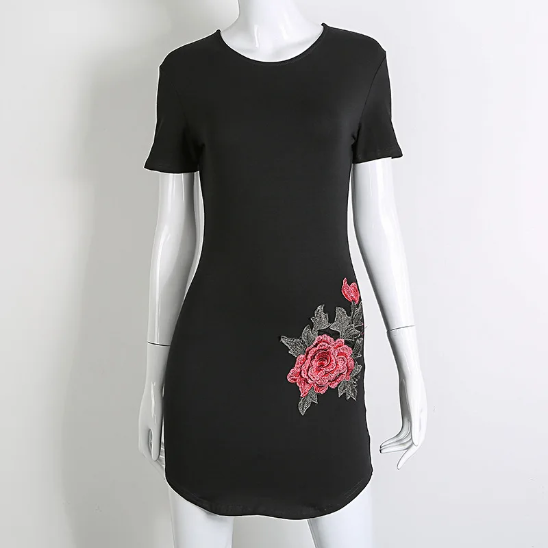 2018 Лидер продаж Вышивка тонкий пляжное платье Для женщин Vestidos Сексуальная