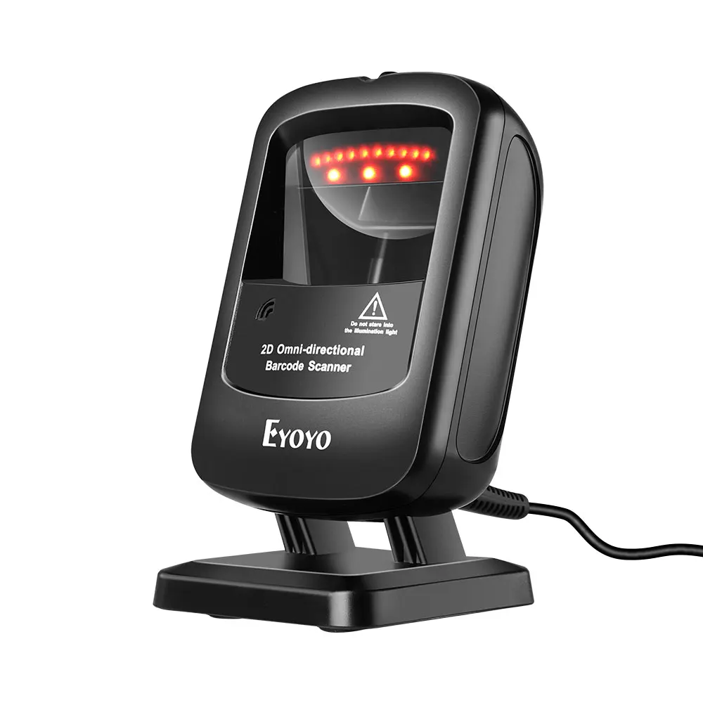 Многонаправленный 2D сканер штрих кода Eyoyo с инфракрасным автоматическим