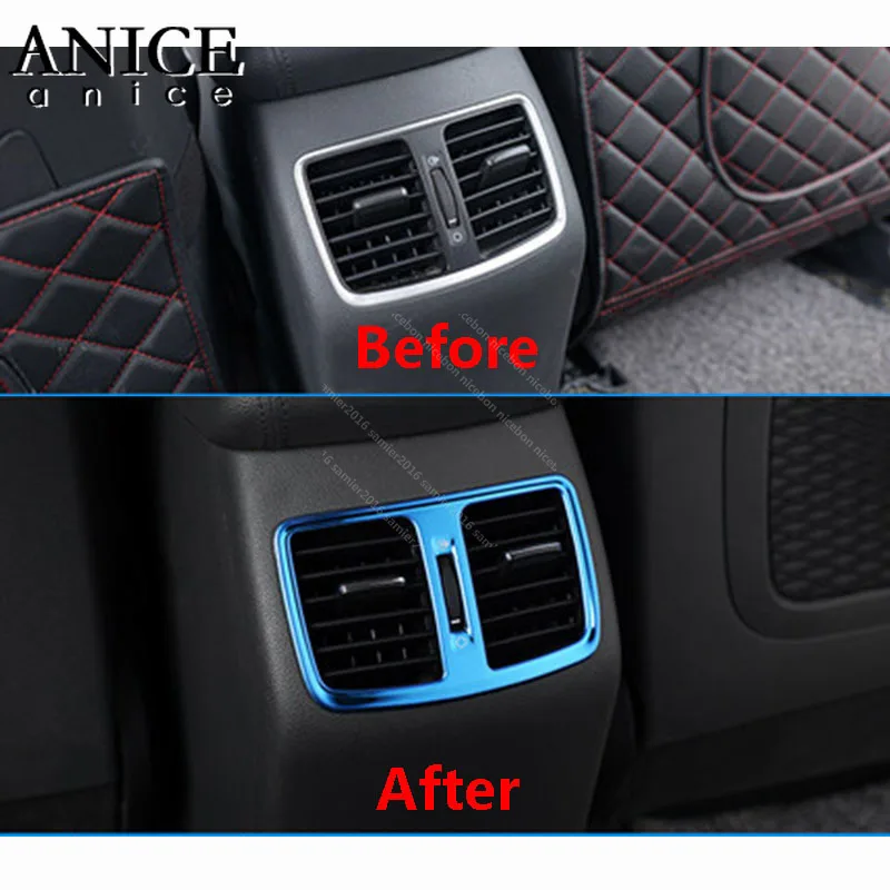 stainless Armrest Rear Ac Vent Frame Cover Trims For Hyundai Tucson 2015-2018 | Автомобили и мотоциклы