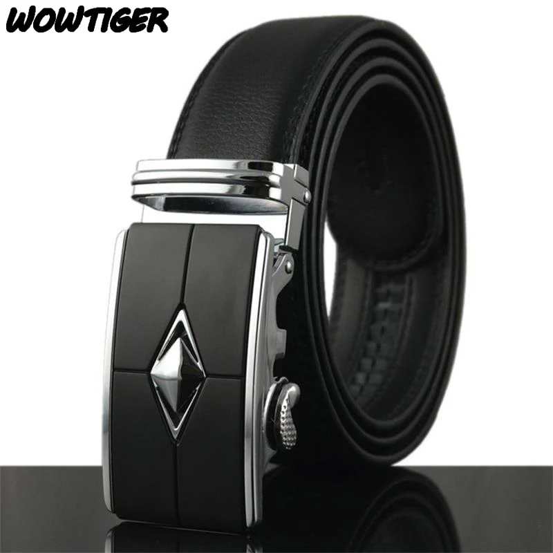 Men Belt Genuine Leather Luxury High Quality  Automatic Belt Buckle Diamond  - Belt - Aliexpress