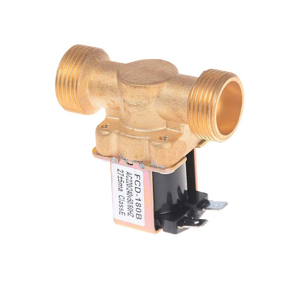 3/4 &quotNPSM 12V DC Тонкий латунный Электрический Соленоидный клапан газовый водный