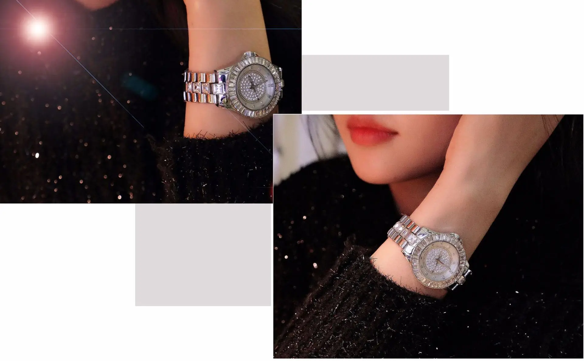 Женские часы Роскошные бриллиантовые Montre известные элегантные часы с наручным браслетом женские наручные часы Relogios Femininos saat Silver Wach