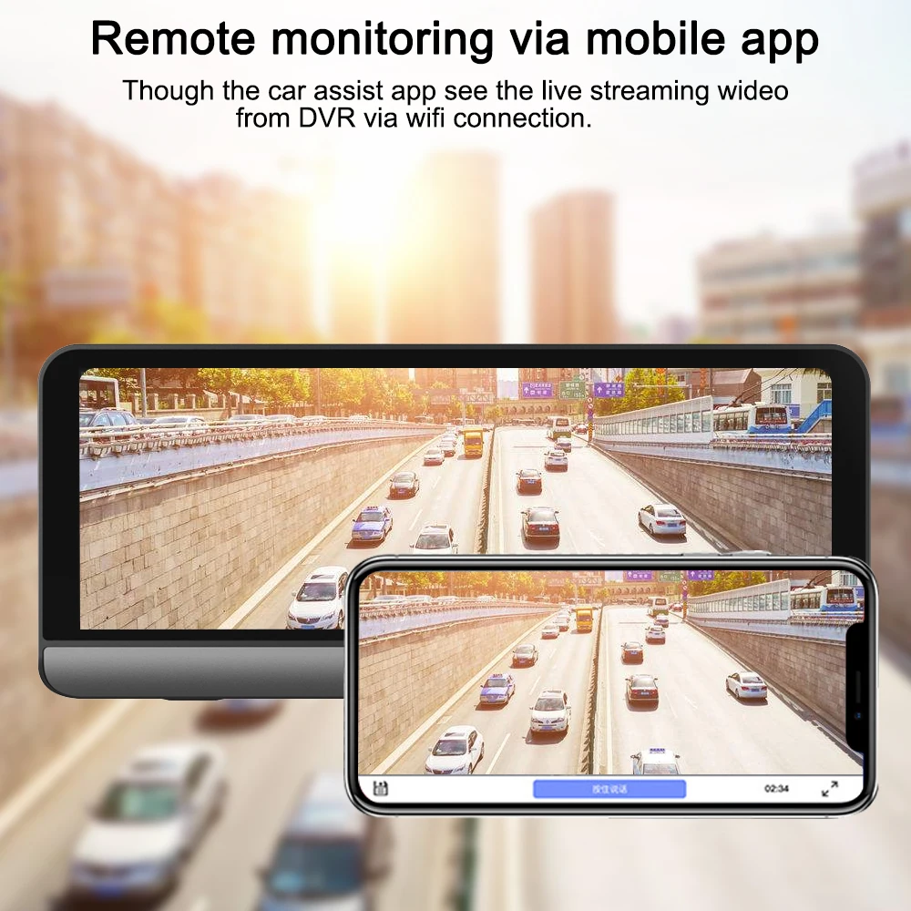 Автомобильный видеорегистратор YANTU 4G GPS 8 дюймов Android 5 1 Wi Fi 1080P|Видеорегистраторы| |