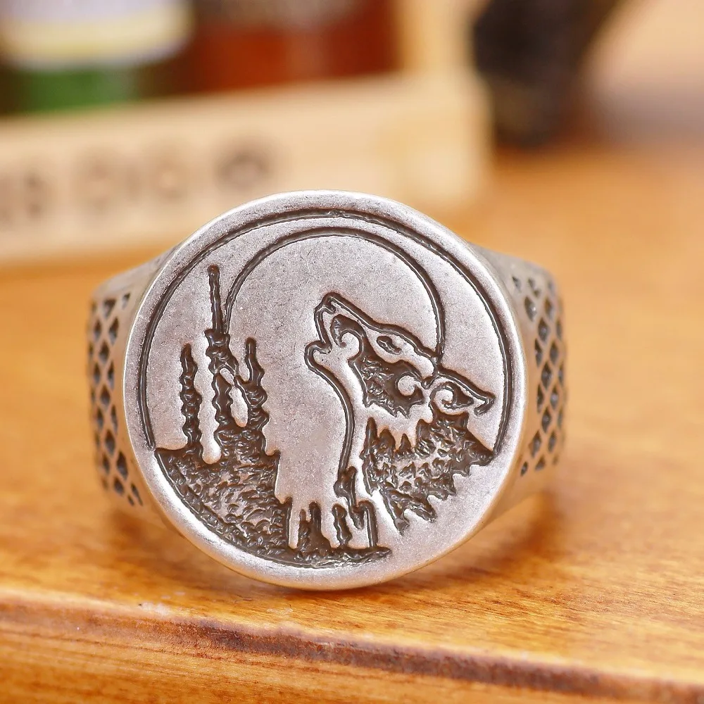 Кольцо волка для мужчин Talisman Signet Bohemia Teen Wolf языческие украшения Best Friend Bague Anel 6