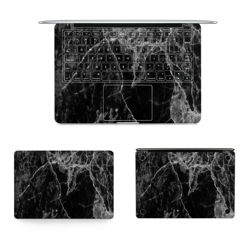 Черная мраморная серия наклейка для ноутбука s для Macbook Air Pro retina 11 13 15 наклейка для ноутбука для Macbook new pro 13 15 крышка