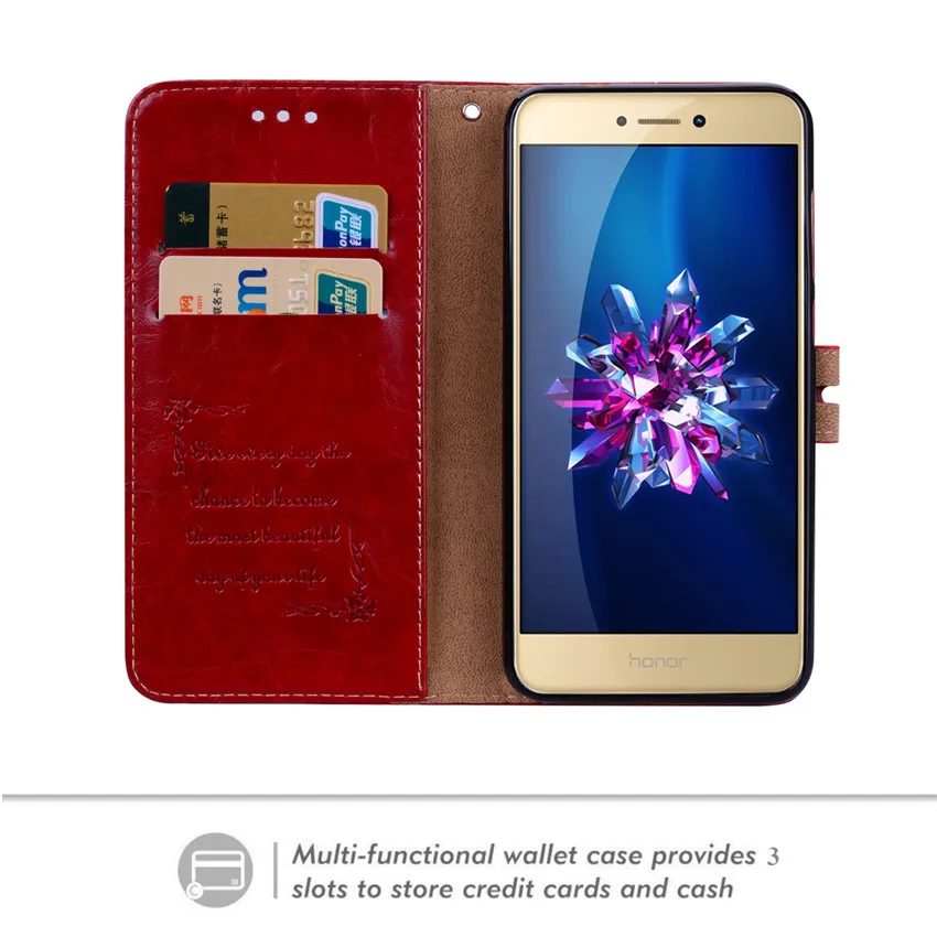 Business Leather Wallet Flip Case For Huawei P8 P9 lite 2017 Honor 8 Cover Stand Fitted Phone | Мобильные телефоны и