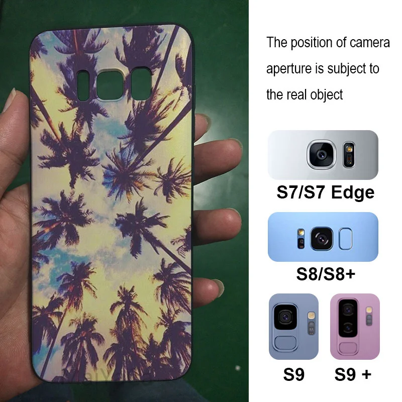 Чехол для телефона MaiYaCa Beach seaside Aloha черный мягкий чехол Samsung S5 S6 Egde S7 S8 S8plus S9