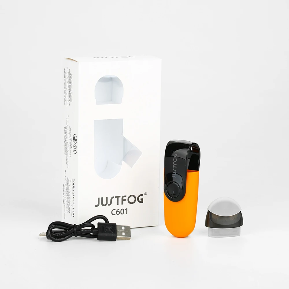 Оригинальный комплект JUSTFOG C601 с емкостью бака 1 7 мл аккумулятором 650 мАч и