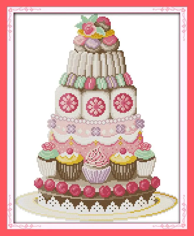 Набор для вышивки крестиком DMC Башня торта | Дом и сад