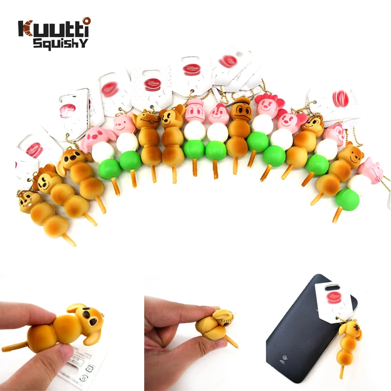 Kuutti Squishy 30 шт./партия оптовая продажа подлинный кавайный мультфильм аниме голова