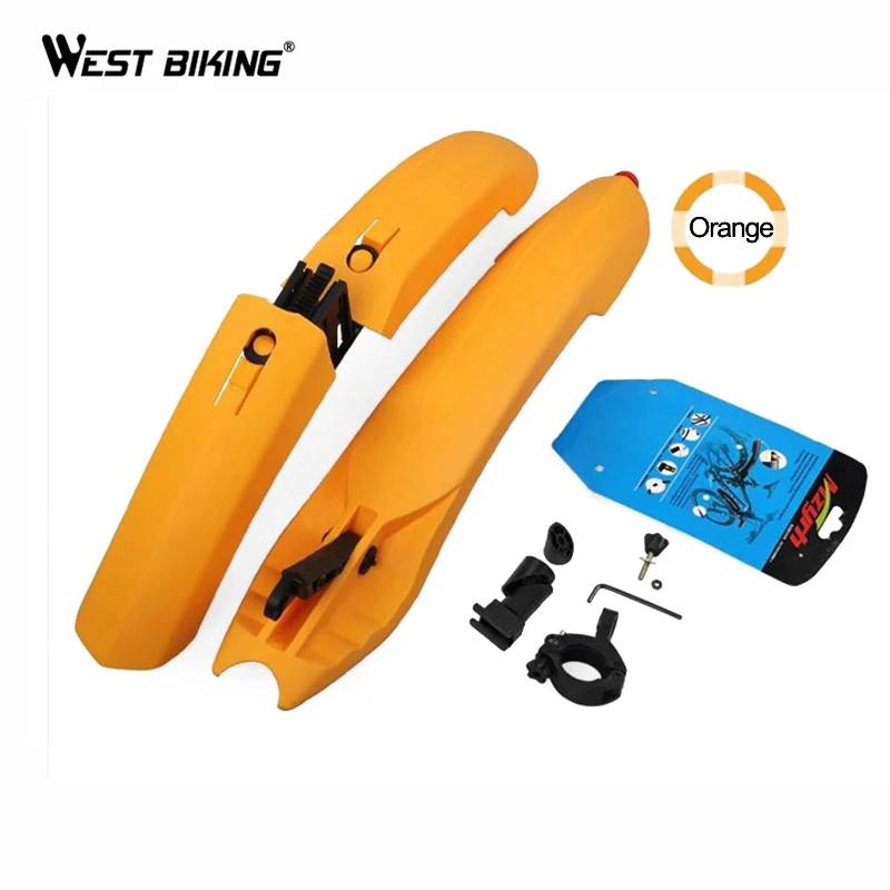 WEST BIKING Велосипедное крыло с светодиодный светильник для горного велоспорта