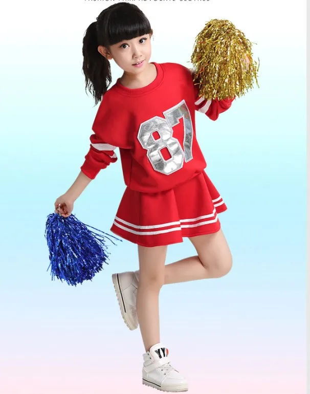 Детский комплект униформы для начальной школы Cheerleader костюм Болельщицы детские