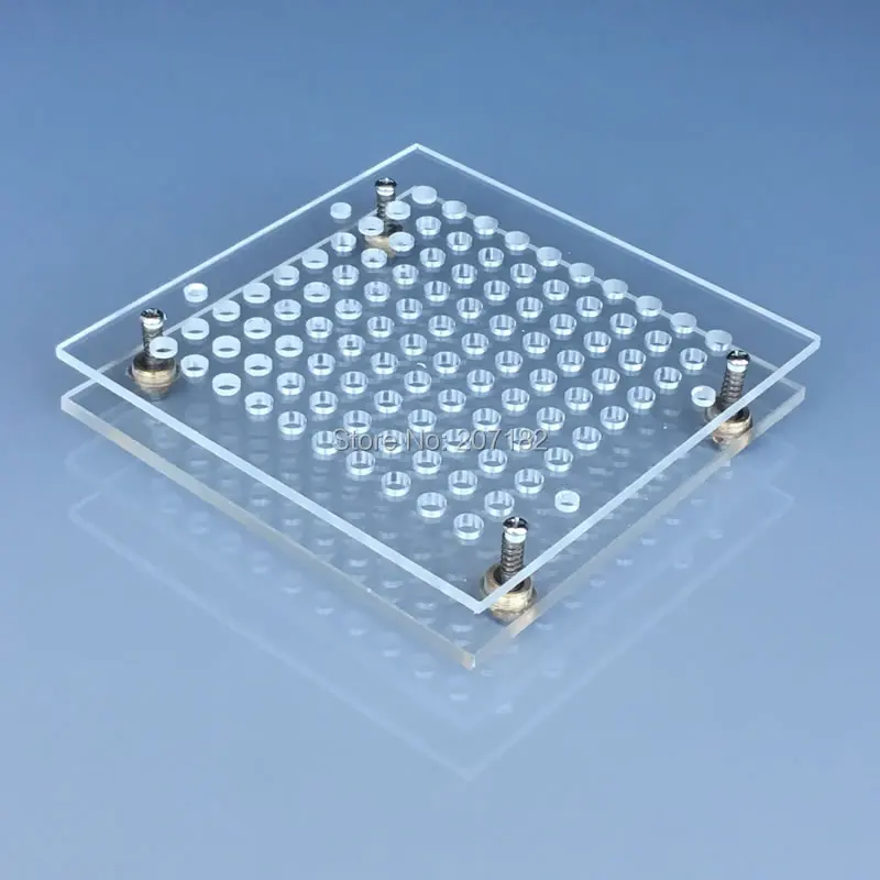 Новинка! 100 отверстия 000 # 00 0 1 2 3 #4 #5 разъемная застежка молния Plexigalss машина для