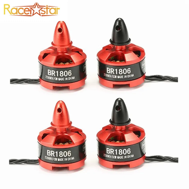 Бесплатная доставка Racerstar 1806 BR1806 2280KV 1 3S бесщеточный двигатель CW CCW для QAV250 ZMR250 260 RC