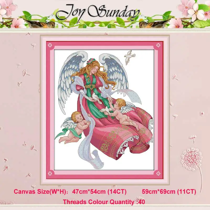 Angel (4) Невеста зимний Ангел девочка Ворон-королева 11CT 14CT Набор для вышивки крестом DIY DMC Китайский Набор для вышивки крестом вышивка рукоделие домашний декор - Цвет: Angel (4)