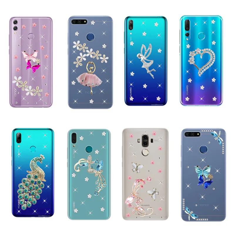 Чехол для смартфона Huawei P20 lite Mate 10 Pro Y5 2018 Y6 Prime Y7 2019 P Honor 20 20S 7A 8X 9 бампер с цветами