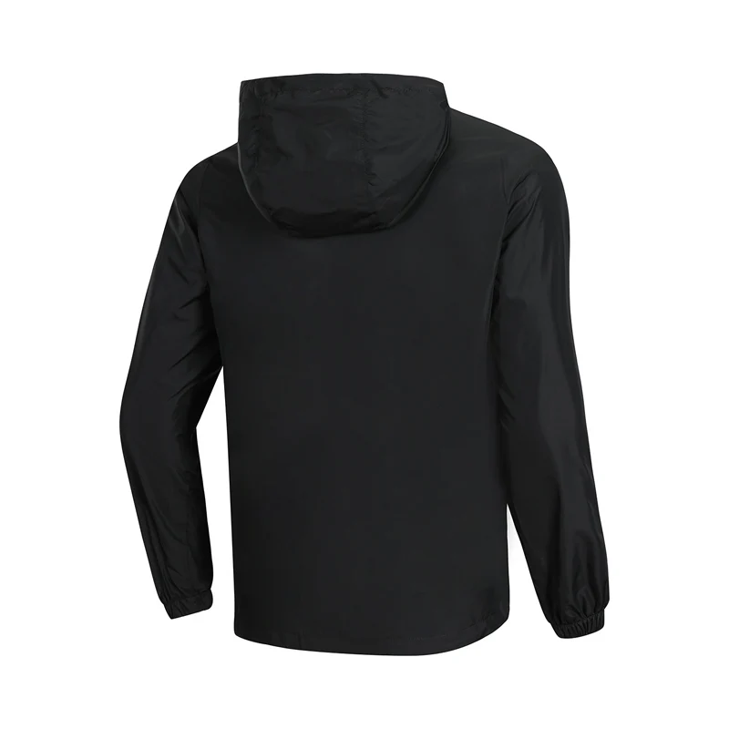 Мужская куртка с капюшоном Li Ning Классическая дышащая спортивная из 100% полиэстера