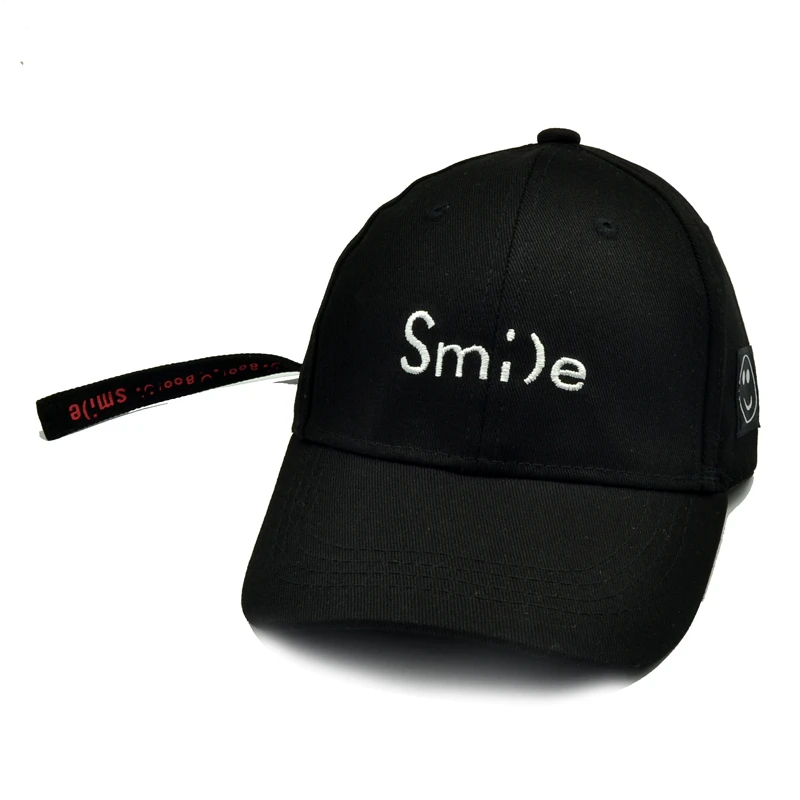 Детская бейсболка с вышивкой и надписью Smile летняя туристическая Кепка От Солнца