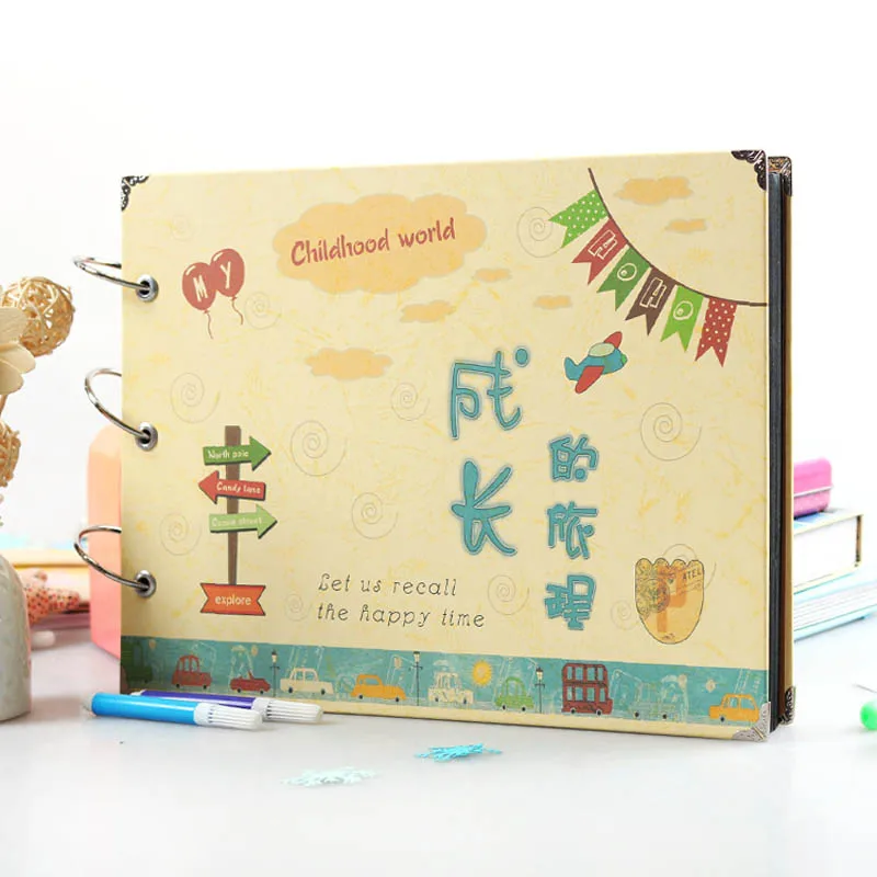 Альбом для фотографий Детство 10 дюймов 1 шт.|photo album|photo album craftssticky photo albums |