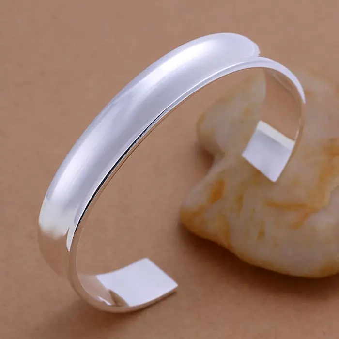 925 jewelry silver plated bangle bracelet fashion Big Bangle /IFYRYYFB GTNVNGEL | Украшения и аксессуары