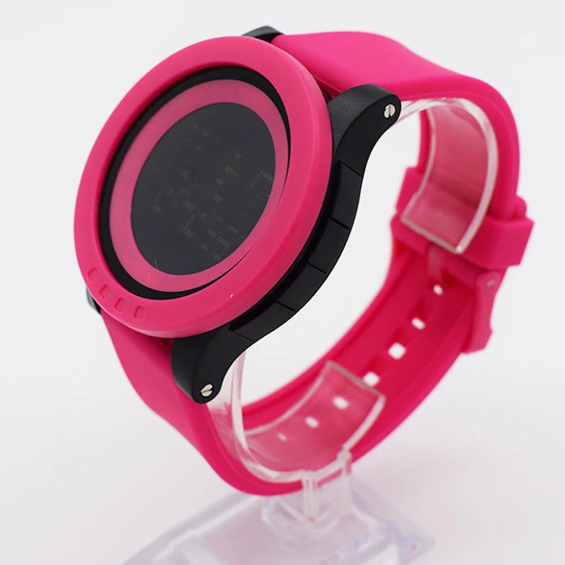 Женские Водонепроницаемые наручные цифровой автоматической красный часы для